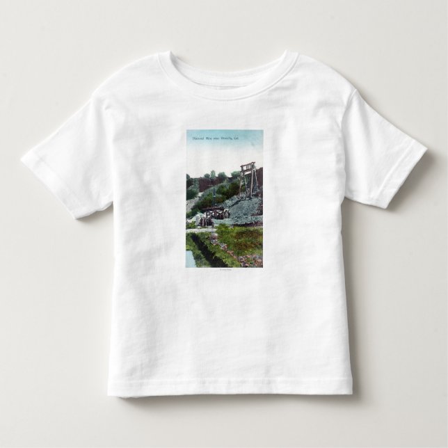 Ansicht eines Diamanten MineOroville, CA Kleinkind T-shirt (Vorderseite)