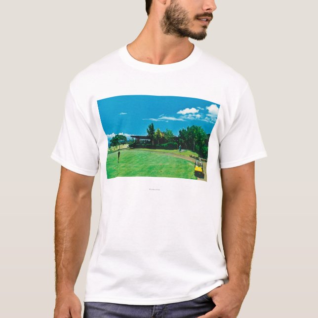 Ansicht eines Grüns am königlichen Kaanapali Golf T-Shirt (Vorderseite)