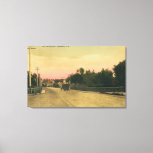 Ansicht eines Modell-t Fords auf dem Boulevard Leinwanddruck