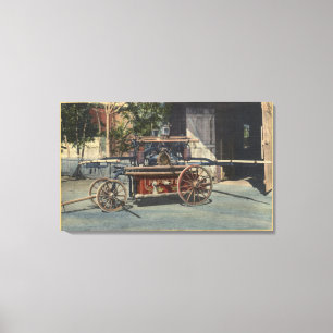 Ansicht eines Motors "alten Papeetes" Leinwanddruck