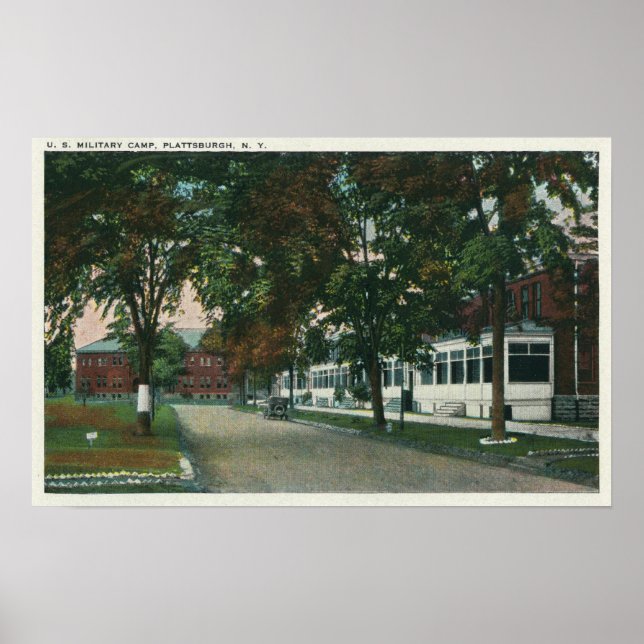 Ansicht eines US-Militärlagers Poster (Vorne)