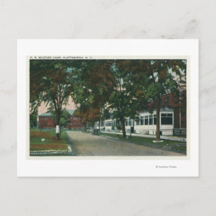 Ansicht eines US-Militärlagers Postkarte