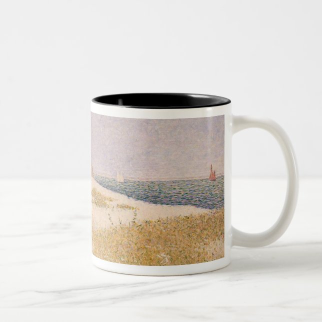 Ansicht Georges Pierre Seurat | des Forts Samson, Zweifarbige Tasse (Rechts)