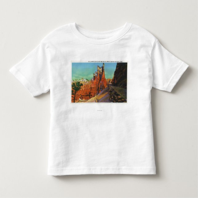 Ansicht Gullivers von Schloss und von neuen Spuren Kleinkind T-shirt (Vorderseite)