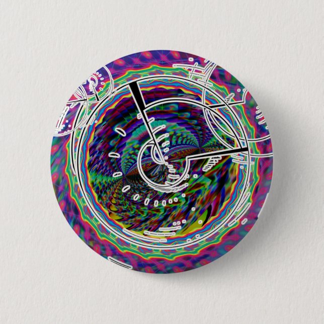 Ansicht-heraus Raumschiff-Fenster-Knopf Button (Vorderseite)