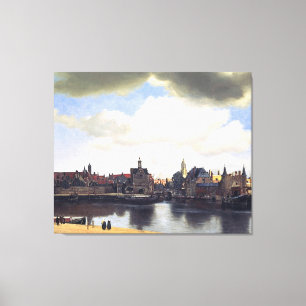Ansicht Johannes Vermeers von Delft (circa 1660) Leinwanddruck