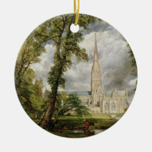 Ansicht John Constables von Salisbury-Kathedrale Keramikornament