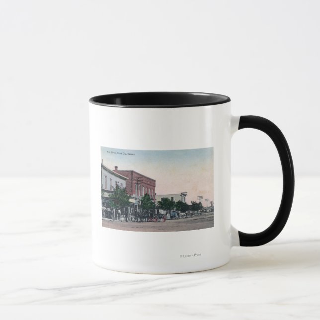 Ansicht Main StreetScott City, KS Tasse (Rechts)