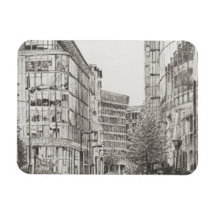 Ansicht Manchesters Deansgate von cafe.2010 Magnet