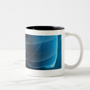 Ansicht mit drei Vierteln des Herzens und der Zweifarbige Tasse
