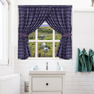 Ansicht mit Schafen und Friedlicher Landschaft Poster