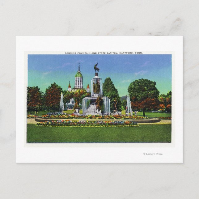 Ansicht mit Staat Hauptstadt Bldg in Entfernung Postkarte (Vorderseite)