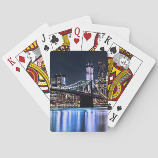 Ansicht New York der Brooklyn-Brückenreflexion Spielkarten