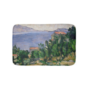Ansicht Pauls Cezanne des Bergs Marseilleveyre Badematte