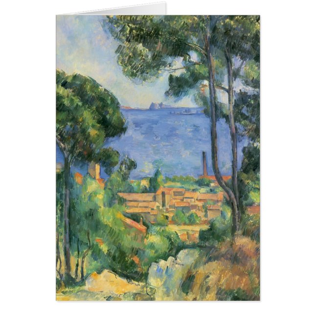 Ansicht Pauls Cezanne- von L'Estaque und Chateaux (Vorne)