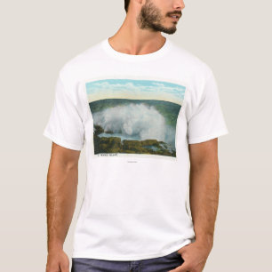 Ansicht Portlands, MainePeaks Insel der Brandung T-Shirt