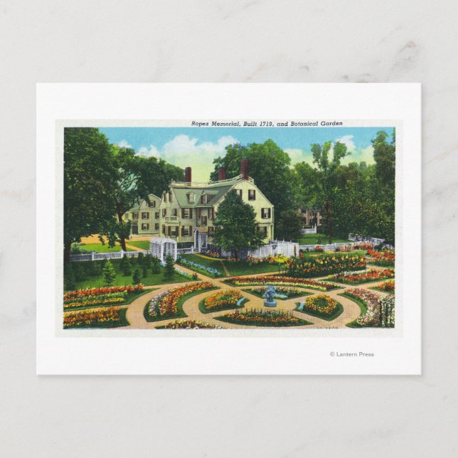 Ansicht "Ropes Memorial and Botanical Gardens" # 1 Postkarte (Vorderseite)