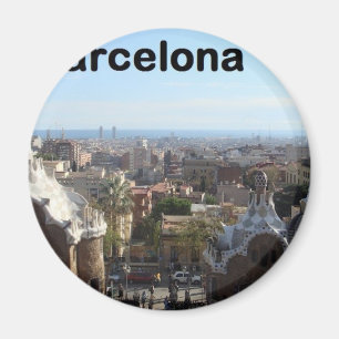 Ansicht Spaniens Barcelona (St.K) Magnet