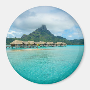 Ansicht über Bora Bora runden Magneten Insel Magnet