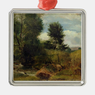 Ansicht über den Fluss SID, nahe Sidmouth, c.1852 Ornament Aus Metall