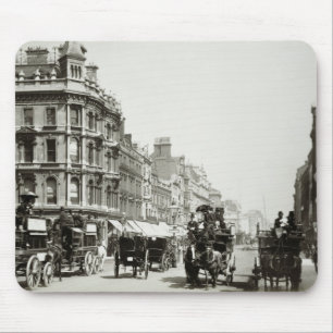 Ansicht-unten Oxford-Straße, London (b/w Foto) Mousepad