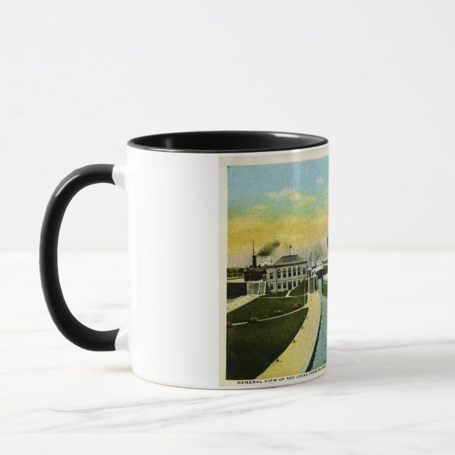Ansicht unter das Soo, Soo Verschlüsse, Michigan Tasse (Links)