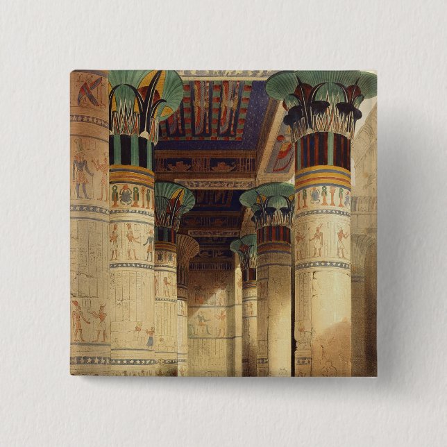 Ansicht unter den großartigen Portico, Philae Button (Vorderseite)