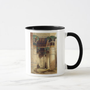 Ansicht unter den großartigen Portico, Philae Tasse