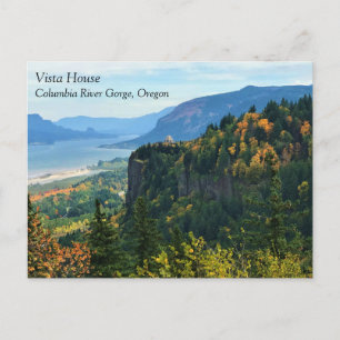 Ansicht Vista House, Columbia River, Oregon Postca Postkarte
