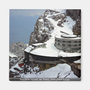 Ansicht vom Gipfel, Mt. Pilatus, die Schweiz Magnet
