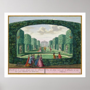 Ansicht vom grünen Loggia zum Theater, von 'H Poster