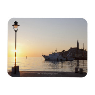 Ansicht vom Hafen von Rovinj, Kroatien, am Magnet