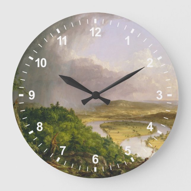 Ansicht vom Mount Holyoke, Northampton, Große Wanduhr (Vorderseite)