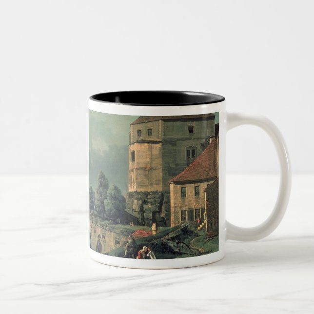 Ansicht vom Schloss, 1753-55 Zweifarbige Tasse (Rechts)