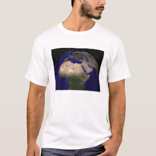 Ansicht von Afrika, Europa, das Mittlere Osten und T-Shirt