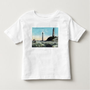 Ansicht von altem und neuem LighthouseCape Henry, Kleinkind T-shirt