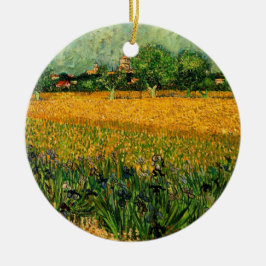 Ansicht von Arles mit Irisch von Vincent van Gogh Keramik Ornament