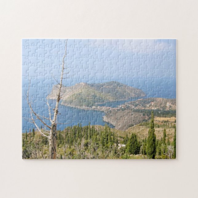 Ansicht von Assos (Kefalonia) Puzzle (Horizontal)