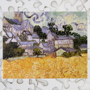 Ansicht von Auvers mit Kirche von Vincent van Gogh Puzzle