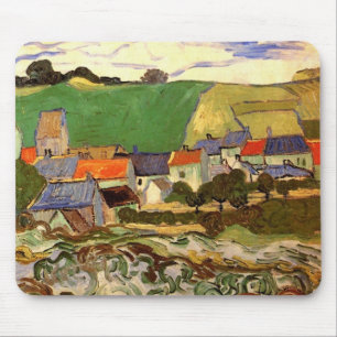 Ansicht von Auvers von Vincent van Gogh Mousepad
