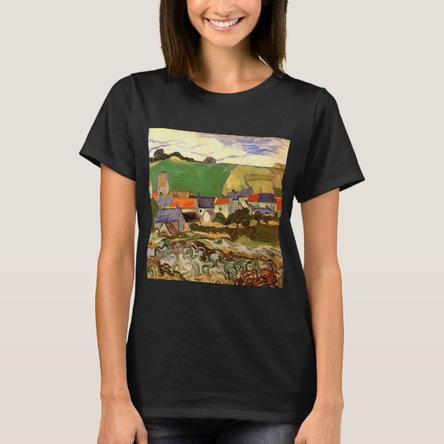 Ansicht von Auvers von Vincent van Gogh T-Shirt (Vorderseite)