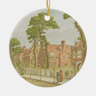 Ansicht von Bedford-Park, 1882 (Farbelitho) Keramikornament