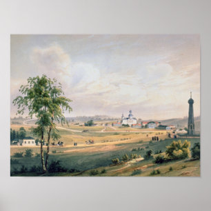 Ansicht von Borodino, Standort vom entscheidenden Poster