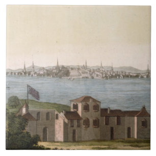 Ansicht von Boston, von 'Le Costume Ancien und Fliese