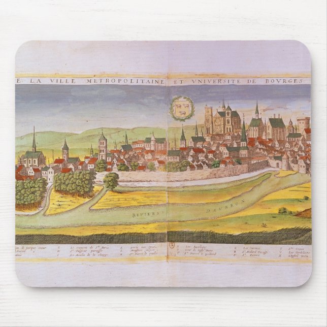 Ansicht von Bourges und von Universität Mousepad (Vorne)