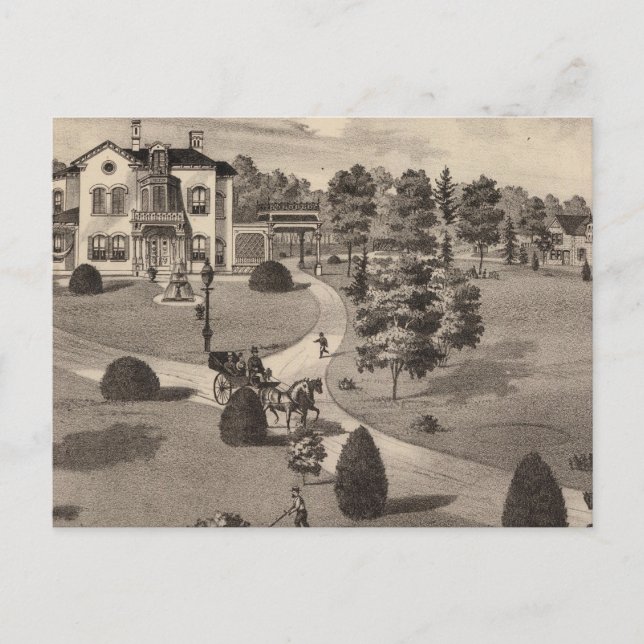 Ansicht von Brattleboro Vermont Postkarte (Vorderseite)