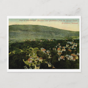 Ansicht von Brattleboro, VT 1913 Vintage Postkarte