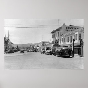 Ansicht von BroadwayKing Stadt, CA Poster