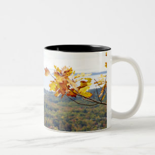 Ansicht von Camden-Hügel-Staat durch Fall-Bäume Zweifarbige Tasse