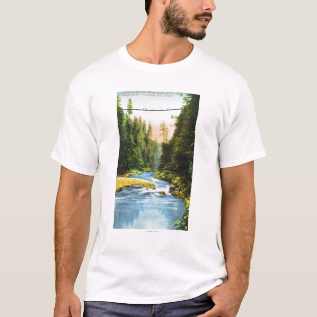 Ansicht von Capilano Hängebrücke # 2 T-Shirt (Vorderseite)